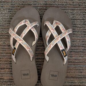 Teva Beige and Multicolor Sandals